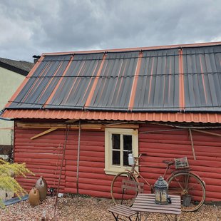 Solaranlage auf Blechdach 